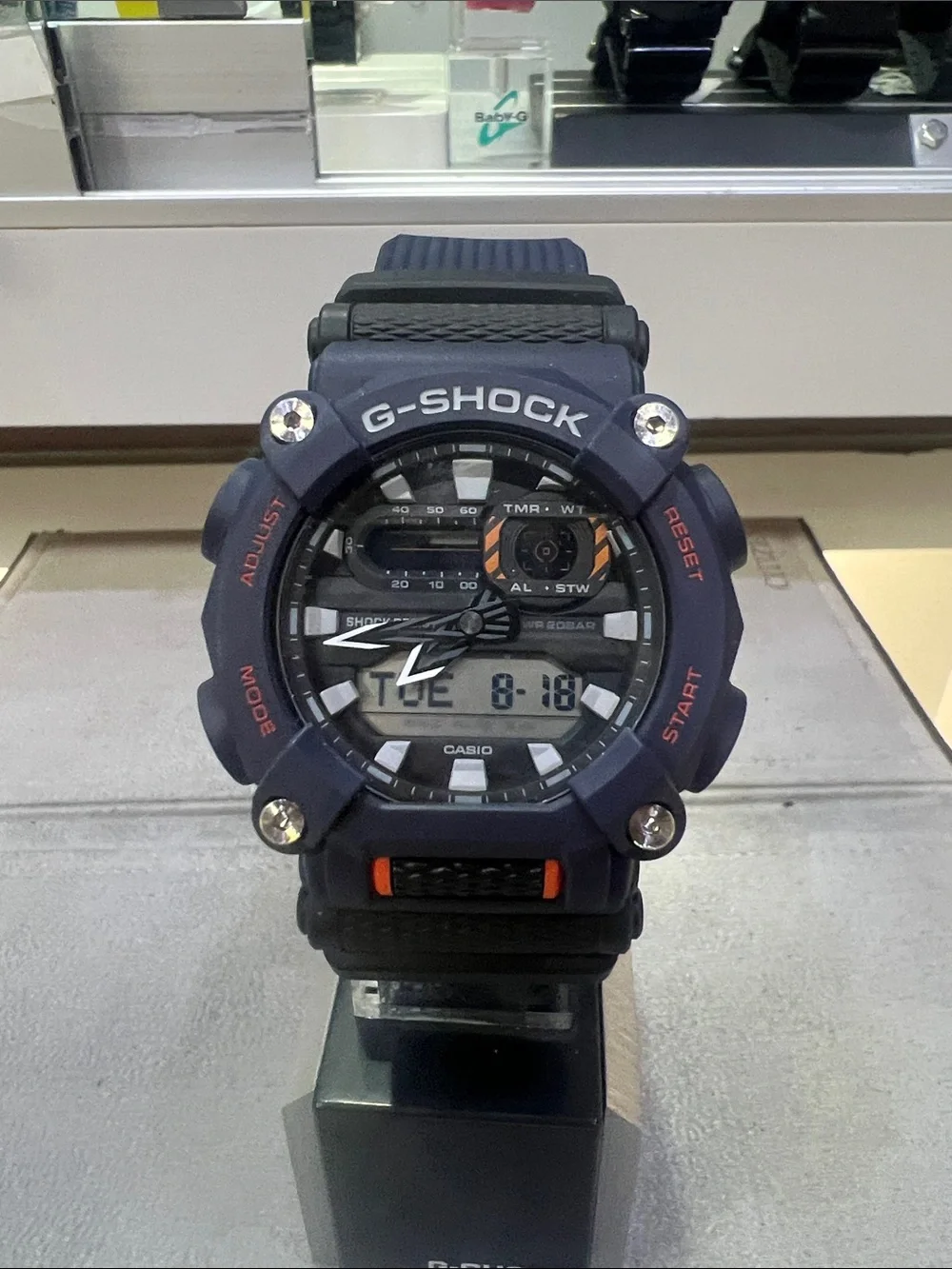 G-Shock Men's Blue Digital-Analog Sport Watch